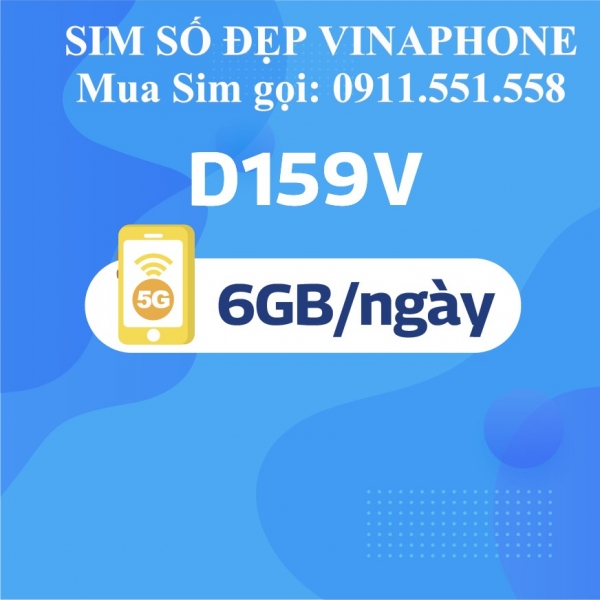 SIM VINAPHONE GÓI CƯỚC D159V