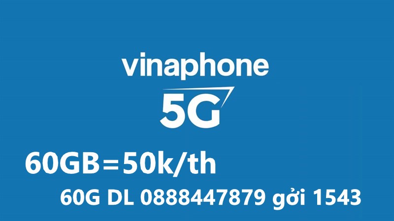 Gói cước 60GB data 5G Vinaphone